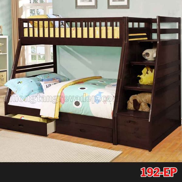  Giường tầng xuất khẩu a619 gỗ tự nhiên (trắng) 