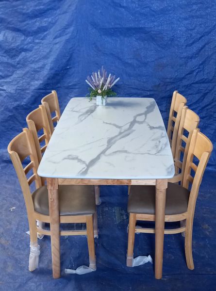  BỘ BÀN ĂN GIÃ ĐÁ 6 GHẾ NHIỀU MÀU 