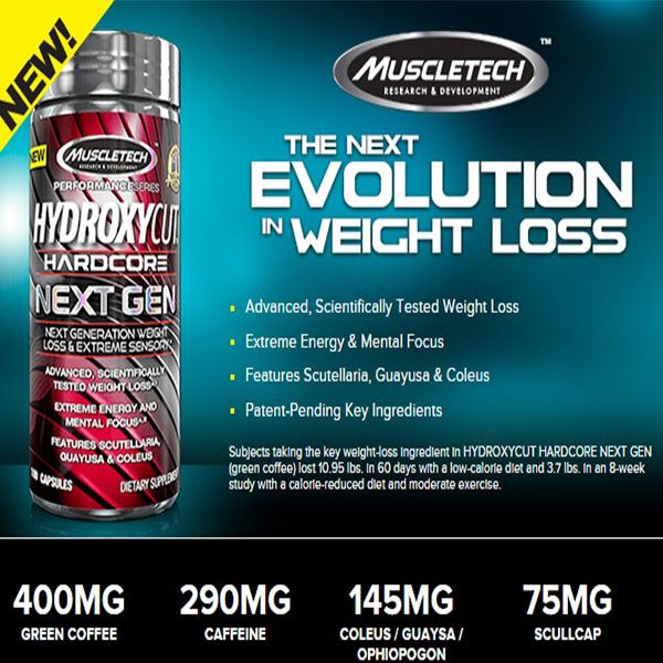 Hydroxycut Next Gen 180 Viên