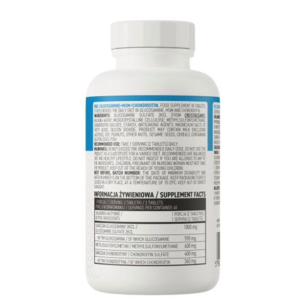 OstroVit Glucosamine + MSM + Chondroitin 90 viên