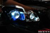 Độ 4 Đèn Bi LED DOMAX Kết Hợp Với Vòng Angel Eyes Cho Xe Toyota Venza