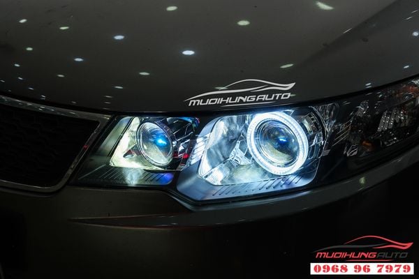 Độ Đèn Pha Xe Kia Cerato 2020 Bi LED Pha Aozoom Domax Xled Pro 191209
