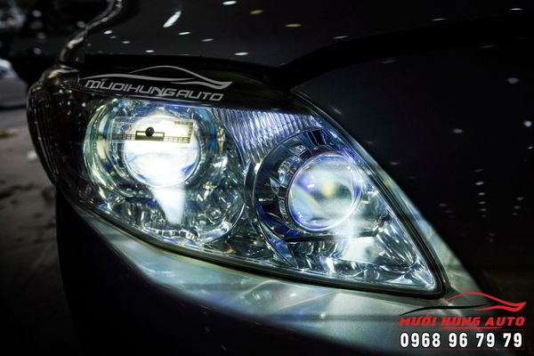 Ánh Sáng Đỉnh Cao Với 4 Bi Domax Laser Omega Kết Hợp Bi Gầm Đại Bàng Xe Altis