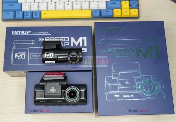 Lắp Camera Hành Trình Trước Sau Vietmap Speedmap M1 Cho Xe Toyota Camry 2022