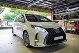 Độ Đèn Pha Nguyên Cụm Mẫu 3 Bi Và Bi Led KMR Cho Xe Toyota Sienna 2013