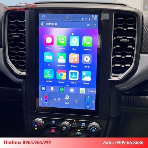 Android Box cho ô tô Ford Ranger 2023