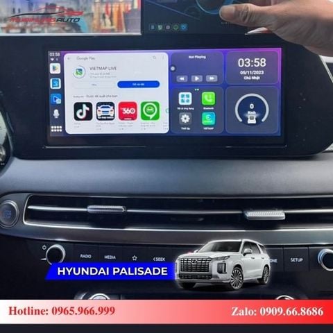 Android Box cho ô tô Hyundai Palisade 2023 cao cấp
