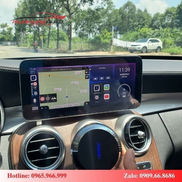 Android Box Cho Ô Tô Mercedes C200 Exclusive