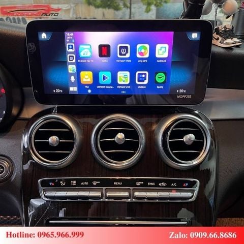 Android Box cho ô tô Mercedes GLC 200 2022