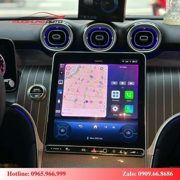 Android Box Cho Ô Tô Mercedes GLC 200 2023