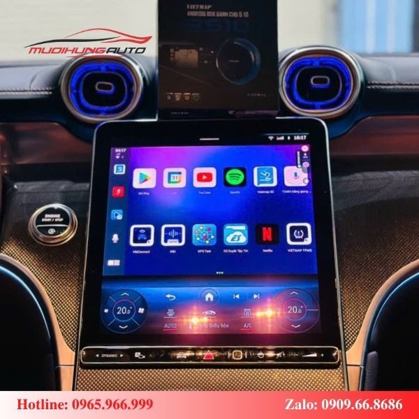 Android Box Cho Ô Tô Mercedes GLC 300 2023