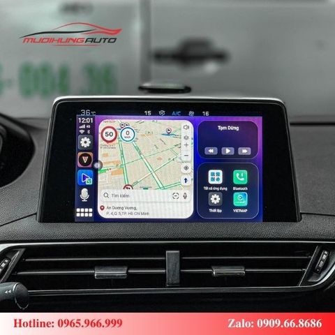 android box cho xe Peugeot 5008 2023
