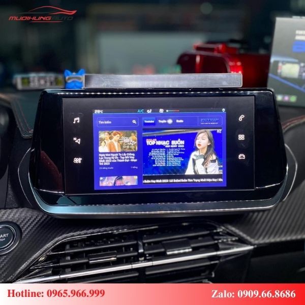 Android Box Cho Ô Tô Peugeot 2008 2022