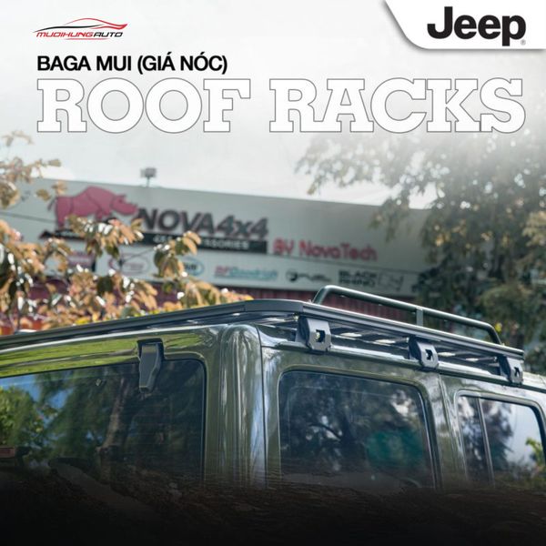 Baga Mui Nhôm Flat Series Xe Jeep Wrangler & Gladiator (Mẫu Phẳng)