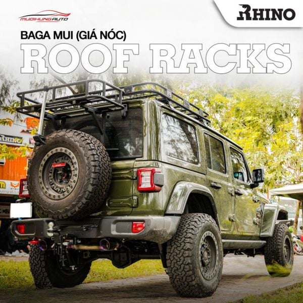 Baga Mui Nhôm Rhino Xe Jeep Wrangler & Gladiator