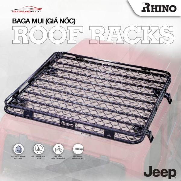 Baga Mui Nhôm Rhino Xe Jeep Wrangler & Gladiator