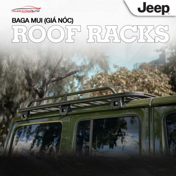 Baga Mui Nhôm Flat Series Xe Jeep Wrangler & Gladiator (Mẫu Phẳng)