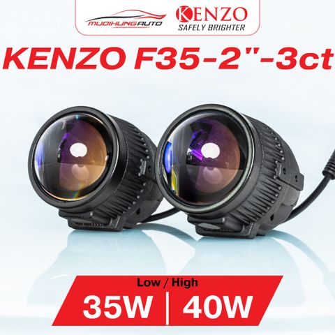 Đèn bi gầm Kenzo F35 2.0 inch - 3 nhiệt màu