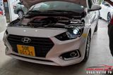 Độ Đèn Bi LED WOLF LIGHT Và Mắt Quỷ Đổi Màu Cho Xe Hyundai Accent