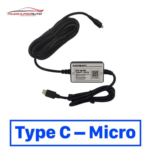 Bộ Dây Nguồn Vietmap Type C - Micro USB