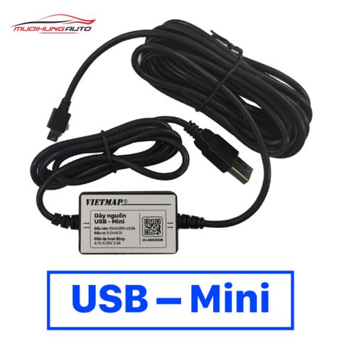 Bộ dây nguồn Vietmap USB - Mini USB