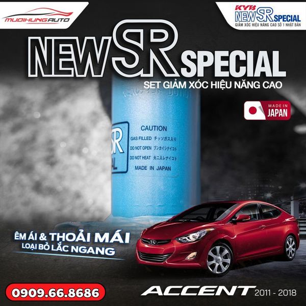 Bộ Phuộc Giảm Xóc KYB New SR Special Xe Hyundai Accent