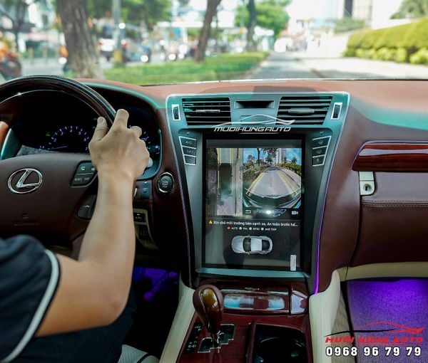 Trang Bị Bộ Màn Hình Android Và Camera 360 Cao Cấp Cho Xe Lexus LS460L