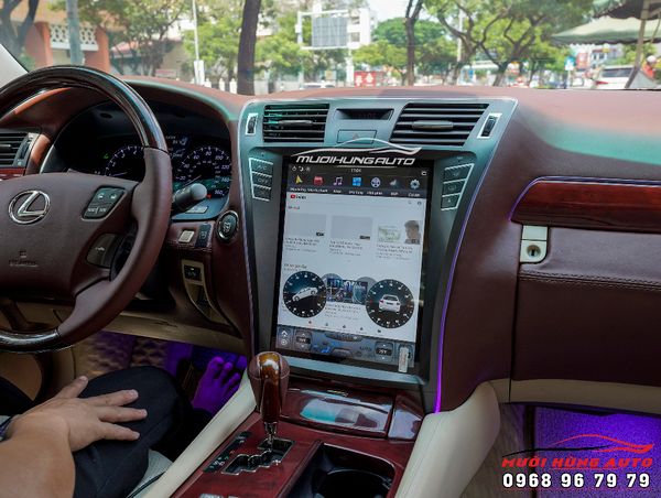 Trang Bị Bộ Màn Hình Android Và Camera 360 Cao Cấp Cho Xe Lexus LS460L