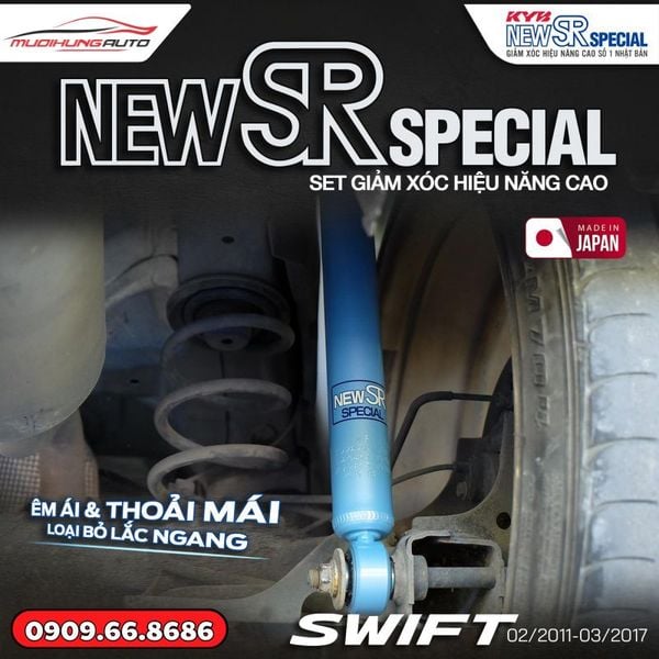 Bộ Phuộc Giảm Xóc KYB New SR Special Xe Suzuki Swift