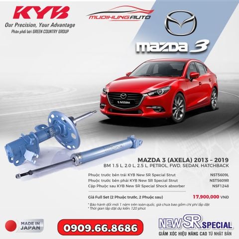 Bộ phuộc giảm xóc KYB New SR Special xe Mazda 3 2013-2019
