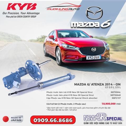 Bộ phuộc giảm xóc KYB New SR Special xe Mazda 6 2014
