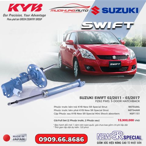 Bộ phuộc giảm xóc KYB New SR Special xe Suzuki Swift