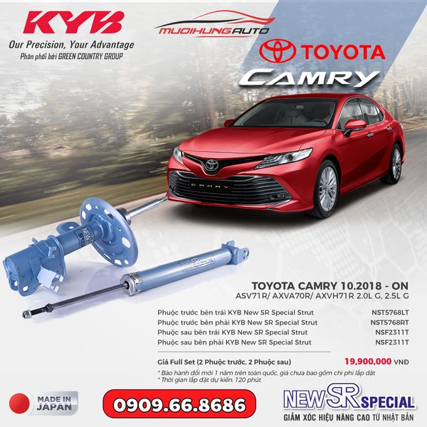 Bộ Phuộc Giảm Xóc KYB New SR Special Xe Toyota Camry 2018