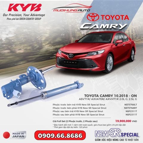 Bộ phuộc giảm xóc KYB New SR Special xe Toyota Camry 2018