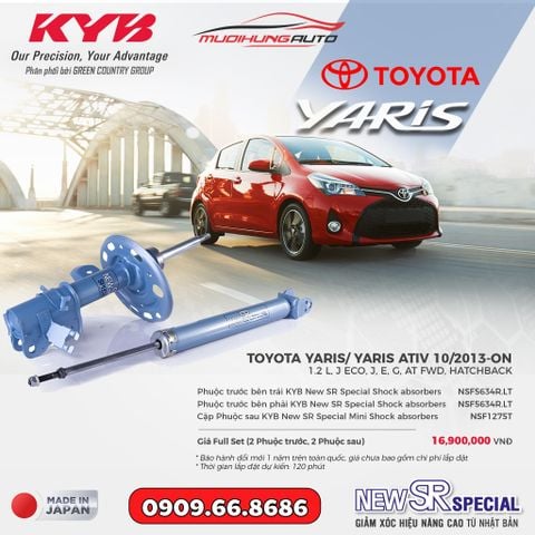 Bộ phuộc giảm xóc KYB New SR Special xe Toyota Yaris