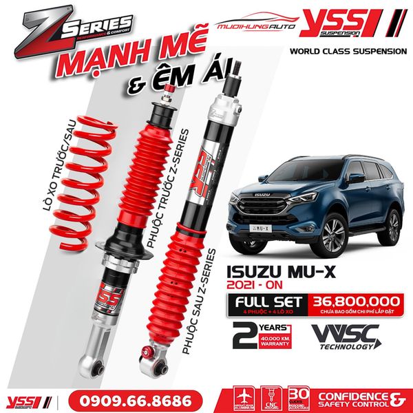 Bộ Phuộc Giảm Xóc YSS Z-SERIES Xe Isuzu Mu-X 2021 - ON