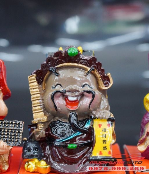 Bộ Tượng Thần Tài May Mắn Trang Trí Xe Hơi