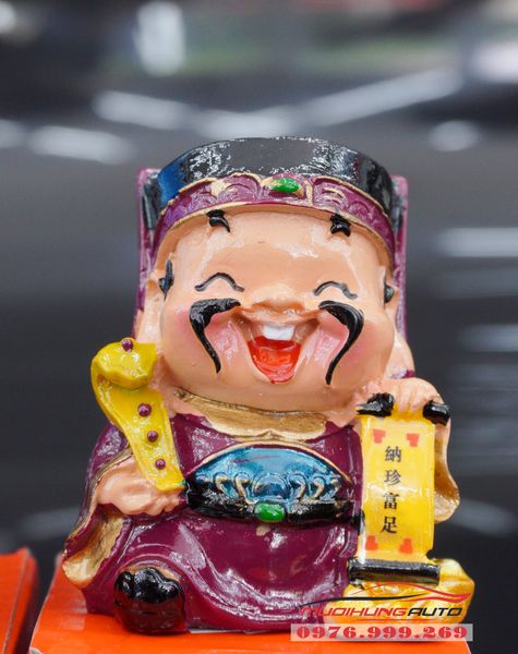 Bộ Tượng Thần Tài May Mắn Trang Trí Xe Hơi