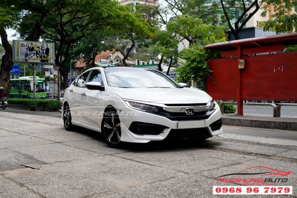 Body Kit 4 Góc Honda Civic Màu Trắng Chính Hãng