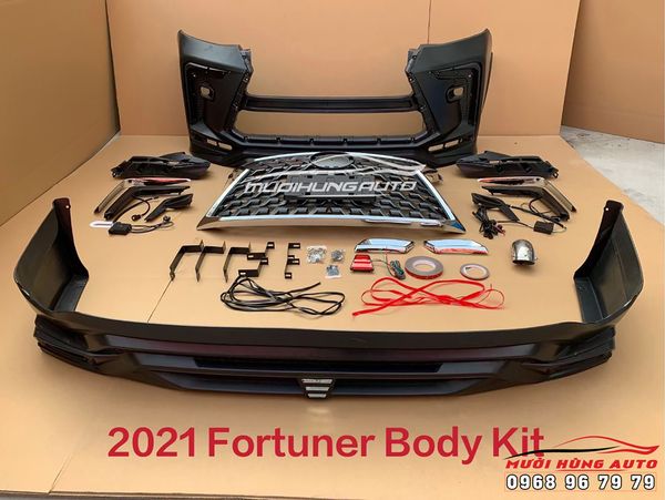 Bộ Body Kit Thể Thao Lắp Cho Xe Toyota Fortuner 2021 Đẳng Cấp