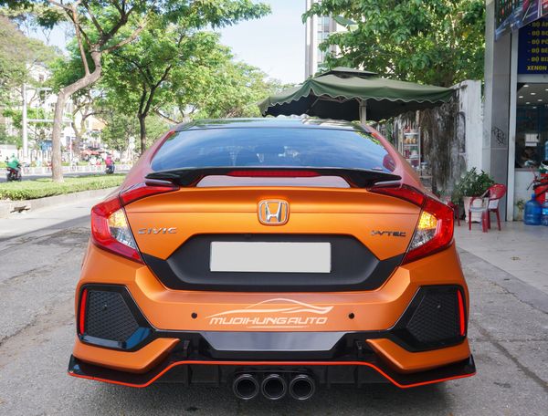 Body Kit Type R Màu Cam Cực Đẹp Cho Xe Honda Civic