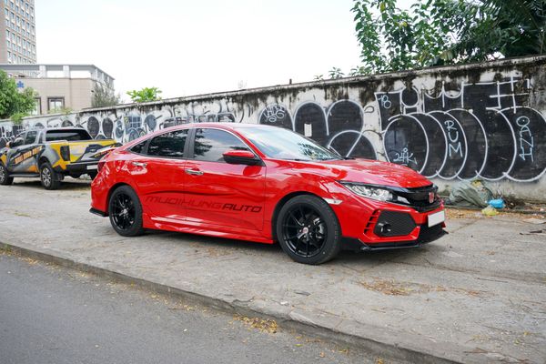 Body Kit Type R Màu Đỏ Cho Xe Honda Civic