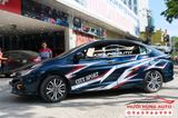 CÁC MẪU TEM DECAL XE HONDA CITY ĐẸP NHẤT