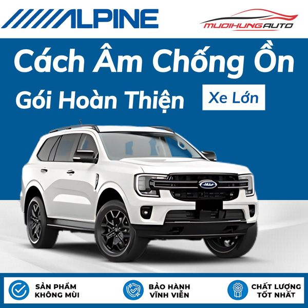 Cách Âm Chống Ồn Alpine Gói Hoàn Thiện - Xe Lớn