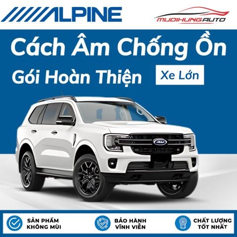 Cách âm chống ồn Alpine Gói Hoàn Thiện - Xe lớn