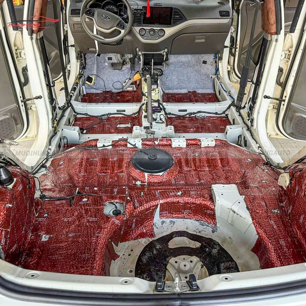 Cách Âm Cốp Xe Kia Morning 2013