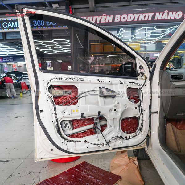 Cách Âm Cửa Xe Kia Morning 2013