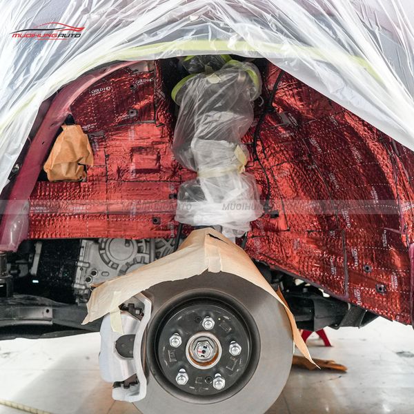 Cách Âm Hốc Bánh Hyundai Santafe 2024