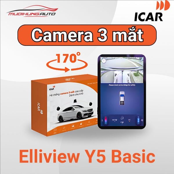 Camera 3 Mắt Ô Tô ICAR Elliview Y5 Basic 170 Độ