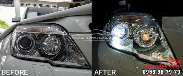 Độ Bi LED Jaguar Tăng Sáng Hoàn Hảo Cho Mercedes GLE